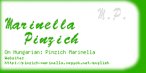 marinella pinzich business card